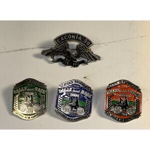 Laconia New Hampshire Rally And Race Week Official Pins 1999 Thru 2001